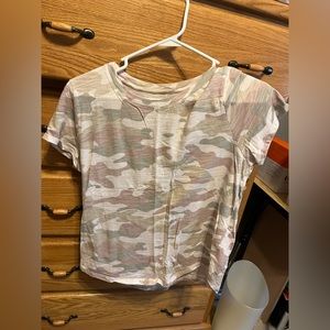 Pink camouflage t shirt